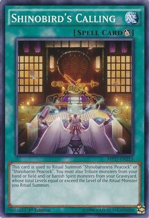 Shinobird's Calling (MP17-EN213) - 2017 Mega-Tins Mega Pack 1st Edition - Premium Yugioh Single from Konami - Just $0.25! Shop now at Game Crave Tournament Store