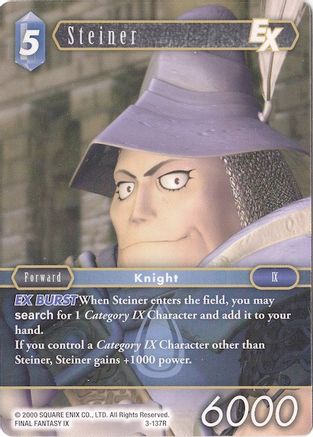 Steiner EX - 3-137R (DECK EXCLUSIVE CARDS) - Premium Final Fantasy Single from Deck Exclusive Cards - Just $0.25! Shop now at Game Crave Tournament Store