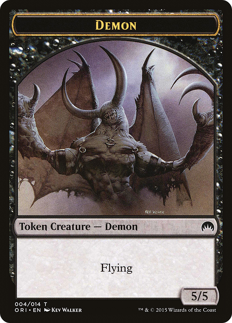 Demon (TORI-004) - Magic Origins Tokens - Premium MTG Single from Wizards of the Coast - Just $0.24! Shop now at Game Crave Tournament Store