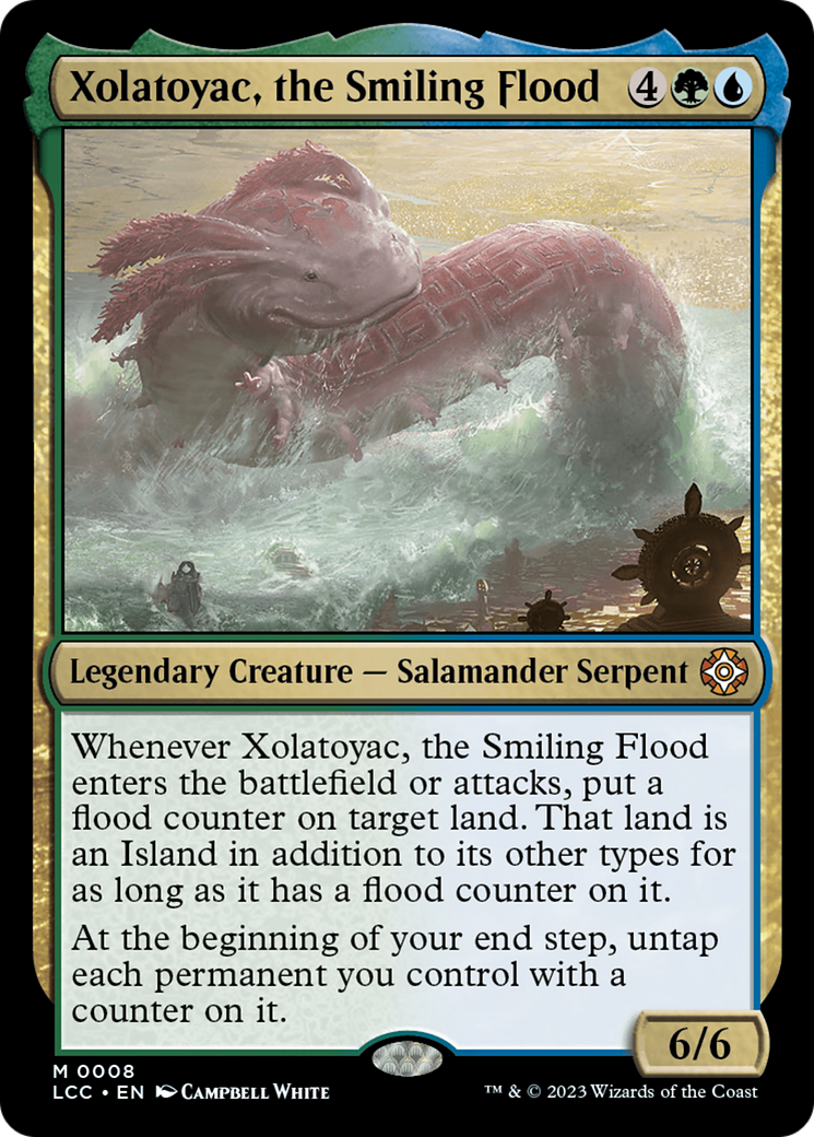 Xolatoyac, the Smiling Flood (LCC-008) - The Lost Caverns of Ixalan Commander Foil - Premium MTG Single from Wizards of the Coast - Just $0.25! Shop now at Game Crave Tournament Store