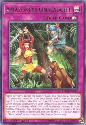 Amazoness Onslaught (LEDU-EN011) - Legendary Duelists 1st Edition - Premium Yugioh Single from Konami - Just $0.66! Shop now at Game Crave Tournament Store