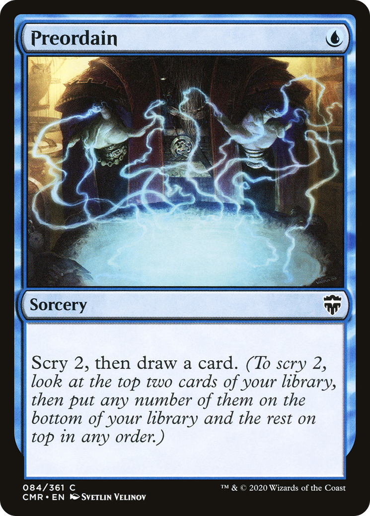 Preordain (CMR-084) - Commander Legends Foil - Premium MTG Single from Wizards of the Coast - Just $0.28! Shop now at Game Crave Tournament Store