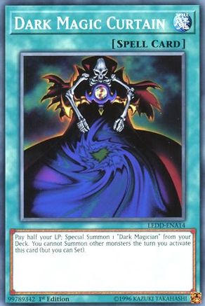 Dark Magic Curtain (LEDD-ENA14) - Legendary Dragon Decks 1st Edition - Premium Yugioh Single from Konami - Just $0.25! Shop now at Game Crave Tournament Store