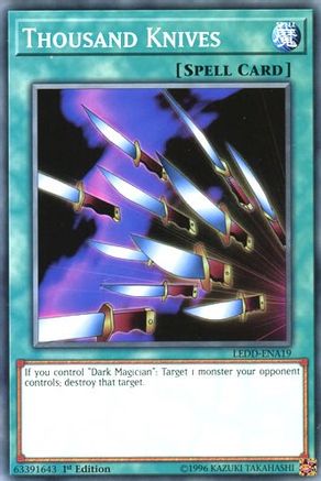 Thousand Knives (LEDD-ENA19) - Legendary Dragon Decks 1st Edition - Premium Yugioh Single from Konami - Just $0.25! Shop now at Game Crave Tournament Store