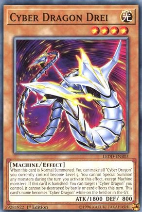 Cyber Dragon Drei (LEDD-ENB03) - Legendary Dragon Decks 1st Edition - Premium Yugioh Single from Konami - Just $0.25! Shop now at Game Crave Tournament Store