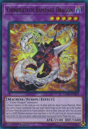 Chimeratech Rampage Dragon (UR) (LEDD-ENB29) - Legendary Dragon Decks 1st Edition - Premium Yugioh Single from Konami - Just $0.08! Shop now at Game Crave Tournament Store