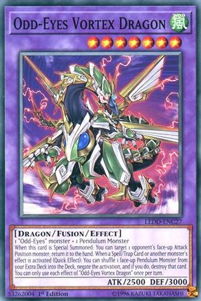 Odd-Eyes Vortex Dragon (LEDD-ENC27) - Legendary Dragon Decks 1st Edition - Premium Yugioh Single from Konami - Just $0.75! Shop now at Game Crave Tournament Store