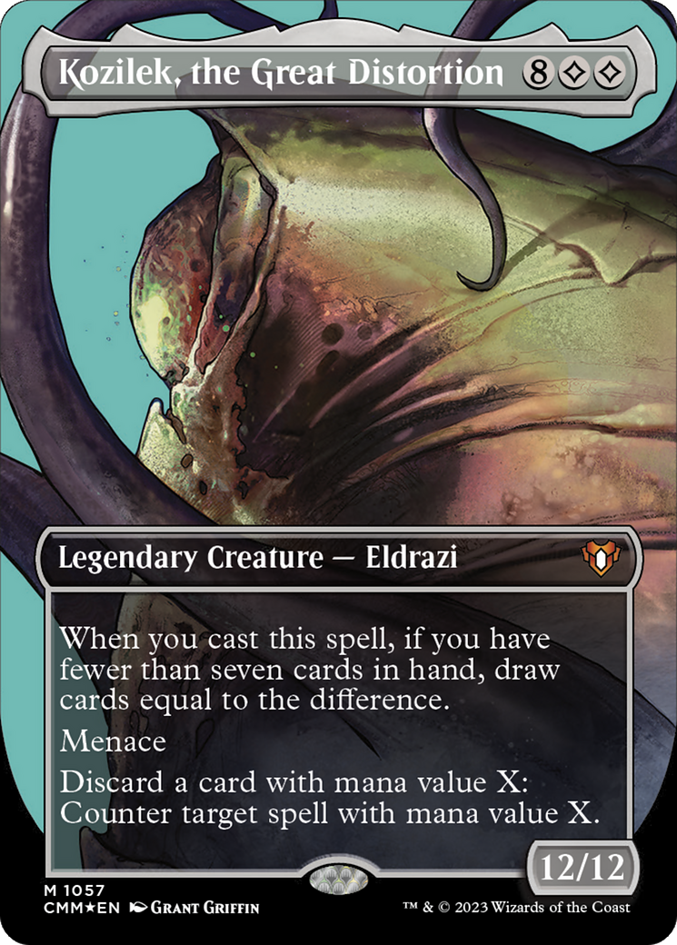 Kozilek, the Great Distortion (CMM-1057) - Commander Masters (Borderless) Foil - Premium MTG Single from Wizards of the Coast - Just $4.61! Shop now at Game Crave Tournament Store