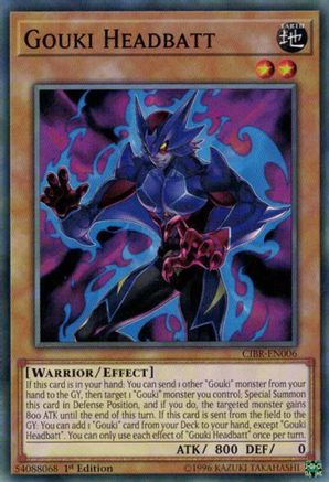 Gouki Headbatt (CIBR-EN006) - Circuit Break 1st Edition - Premium Yugioh Single from Konami - Just $0.08! Shop now at Game Crave Tournament Store