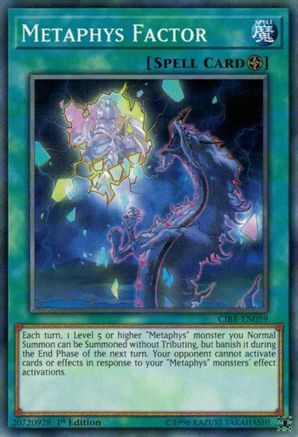 Metaphys Factor (CIBR-EN059) - Circuit Break 1st Edition - Premium Yugioh Single from Konami - Just $0.08! Shop now at Game Crave Tournament Store