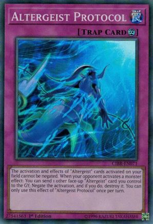 Altergeist Protocol (CIBR-EN071) - Circuit Break 1st Edition - Premium Yugioh Single from Konami - Just $0.25! Shop now at Game Crave Tournament Store