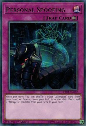 Personal Spoofing (CIBR-EN072) - Circuit Break 1st Edition - Premium Yugioh Single from Konami - Just $0.44! Shop now at Game Crave Tournament Store