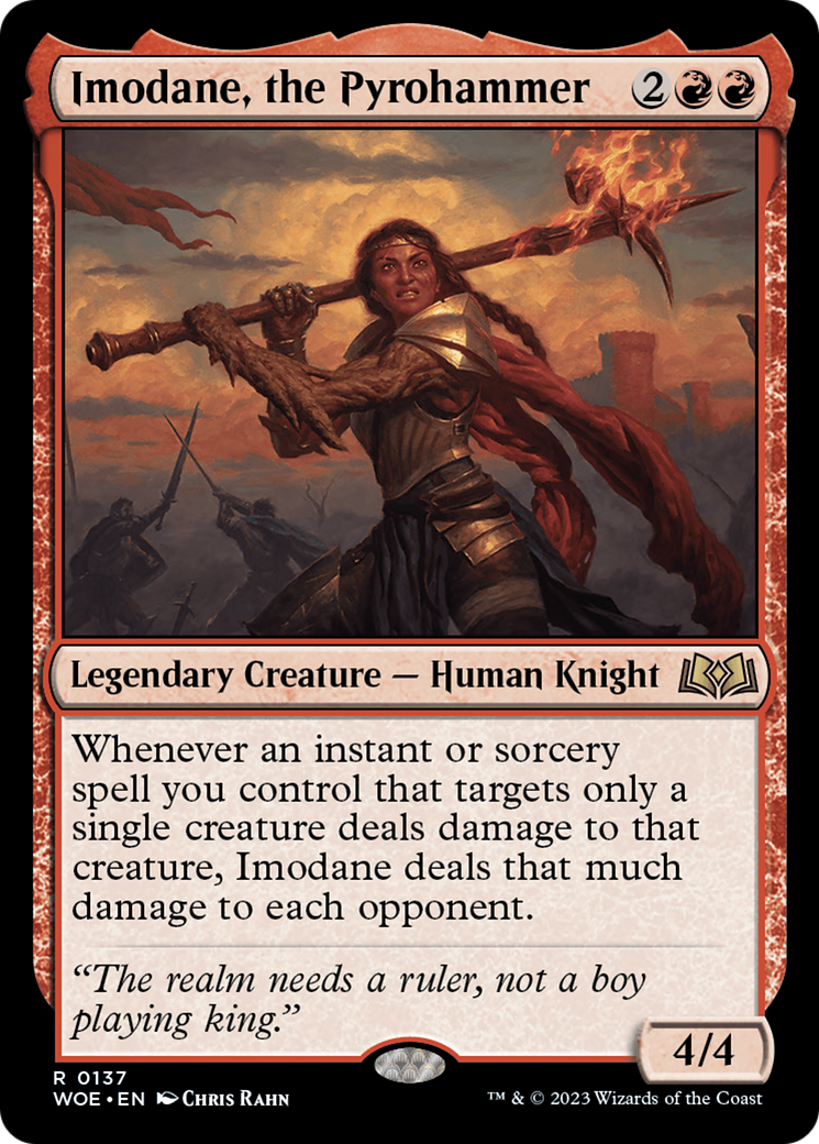 Imodane, the Pyrohammer (WOE-137) - Wilds of Eldraine Foil - Premium MTG Single from Wizards of the Coast - Just $0.08! Shop now at Game Crave Tournament Store