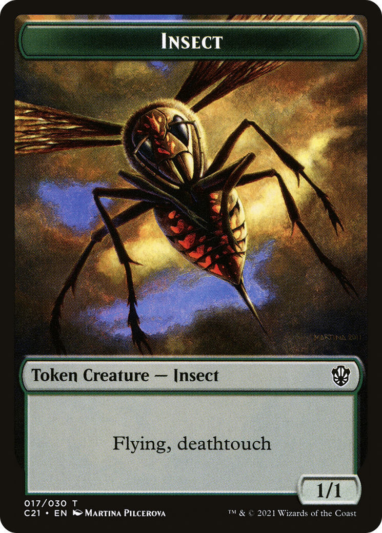 Insect (TC21-017) - Commander 2021 Tokens - Premium MTG Single from Wizards of the Coast - Just $0! Shop now at Game Crave Tournament Store