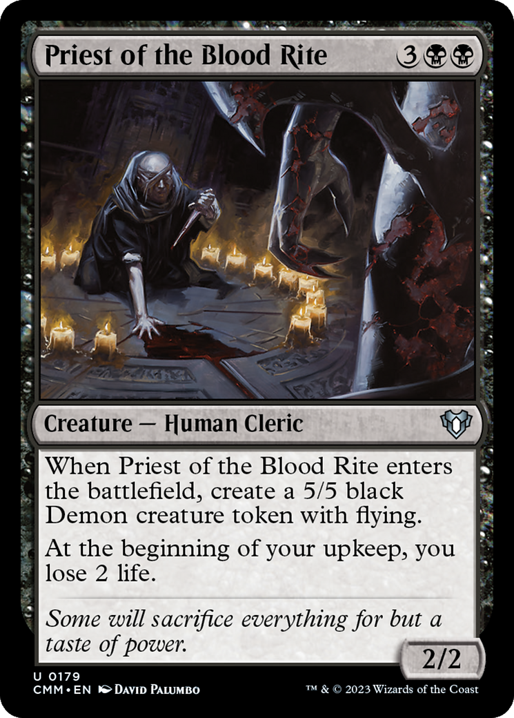 Priest of the Blood Rite (CMM-179) - Commander Masters Foil - Premium MTG Single from Wizards of the Coast - Just $0.25! Shop now at Game Crave Tournament Store