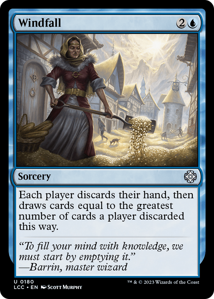 Windfall (LCC-180) - The Lost Caverns of Ixalan Commander - Premium MTG Single from Wizards of the Coast - Just $0.80! Shop now at Game Crave Tournament Store