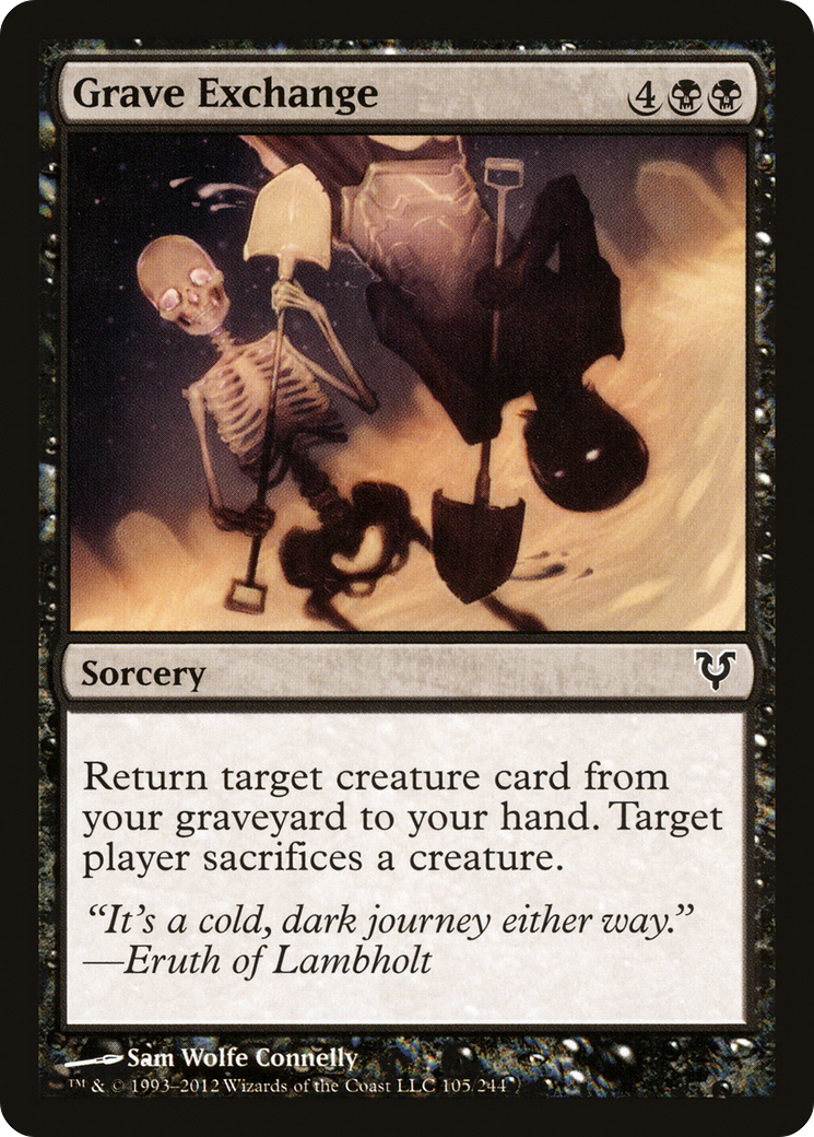 Grave Exchange (AVR-105) - Avacyn Restored - Premium MTG Single from Wizards of the Coast - Just $0.08! Shop now at Game Crave Tournament Store