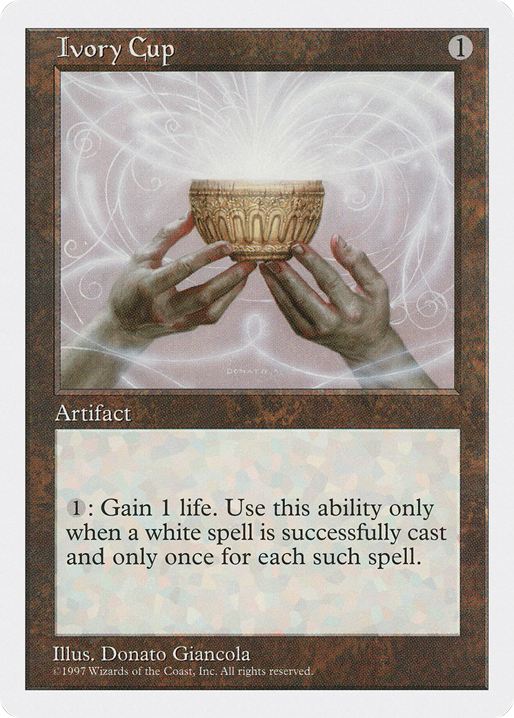 Ivory Cup (5ED-380) - Fifth Edition - Premium MTG Single from Wizards of the Coast - Just $0.25! Shop now at Game Crave Tournament Store