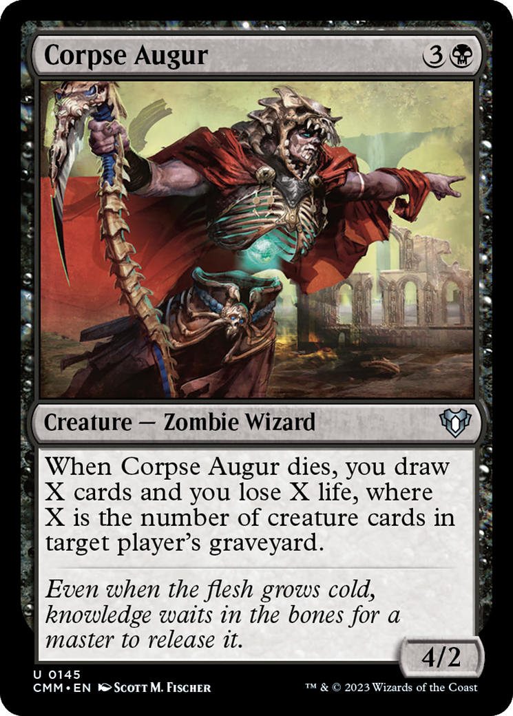 Corpse Augur (CMM-145) - Commander Masters - Premium MTG Single from Wizards of the Coast - Just $0.08! Shop now at Game Crave Tournament Store