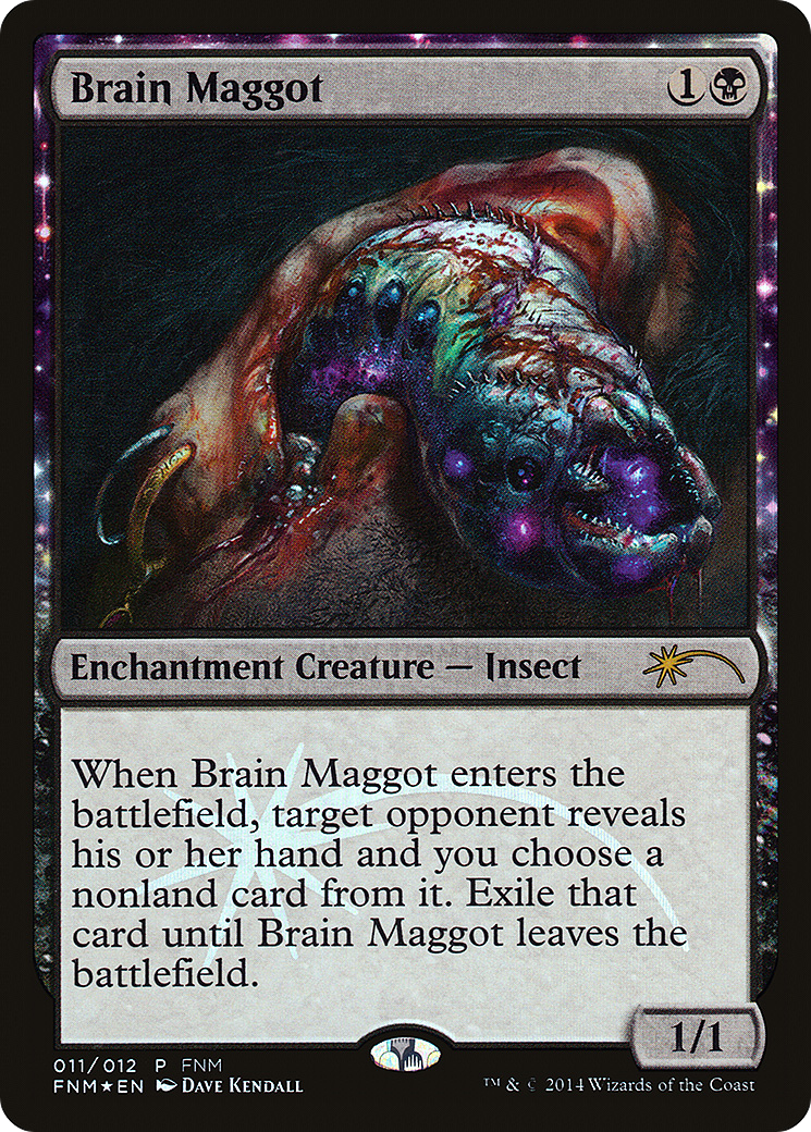 Brain Maggot (F14-011) - Friday Night Magic 2014: (nyxtouched) Foil - Premium MTG Single from Wizards of the Coast - Just $0.26! Shop now at Game Crave Tournament Store