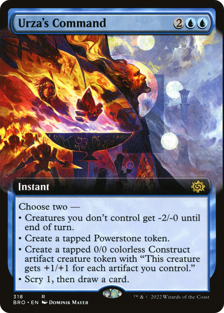 Urza's Command (BRO-318) - The Brothers' War: (Extended Art) Foil - Premium MTG Single from Wizards of the Coast - Just $0.10! Shop now at Game Crave Tournament Store