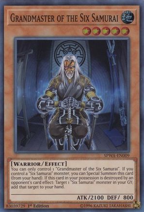 Grandmaster of the Six Samurai (SPWA-EN009) - Spirit Warriors 1st Edition - Premium Yugioh Single from Konami - Just $0.51! Shop now at Game Crave Tournament Store