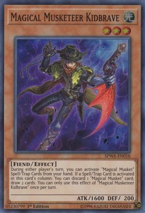 Magical Musketeer Kidbrave (SPWA-EN018) - Spirit Warriors 1st Edition - Premium Yugioh Single from Konami - Just $0.36! Shop now at Game Crave Tournament Store