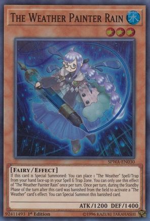 The Weather Painter Rain (SPWA-EN030) - Spirit Warriors 1st Edition - Premium Yugioh Single from Konami - Just $0.25! Shop now at Game Crave Tournament Store