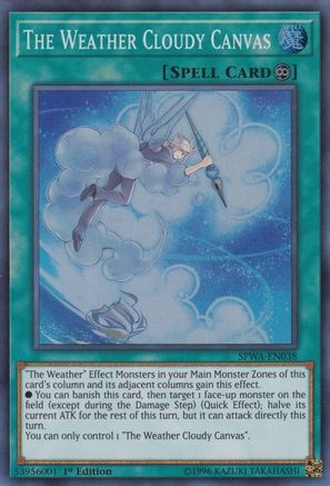 The Weather Cloudy Canvas (SPWA-EN038) - Spirit Warriors 1st Edition - Premium Yugioh Single from Konami - Just $0.25! Shop now at Game Crave Tournament Store