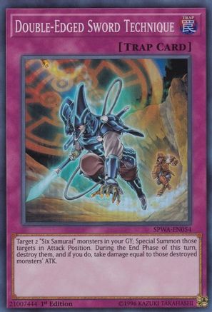 Double-Edged Sword Technique (SPWA-EN054) - Spirit Warriors 1st Edition - Premium Yugioh Single from Konami - Just $0.25! Shop now at Game Crave Tournament Store