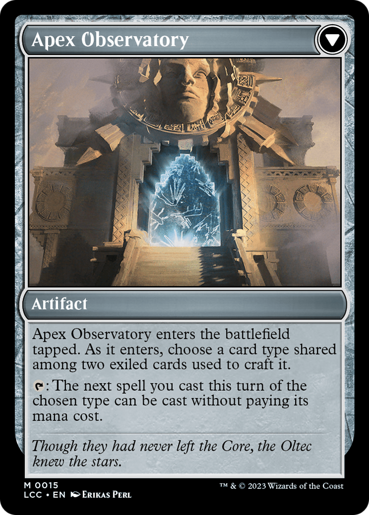 Eye of Ojer Taq // Apex Observatory (LCC-015) - The Lost Caverns of Ixalan Commander - Premium MTG Single from Wizards of the Coast - Just $0.87! Shop now at Game Crave Tournament Store