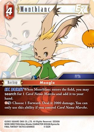 Montblanc EX (OPUS IV) Foil - Premium Final Fantasy Single from Opus IV - Just $0.20! Shop now at Game Crave Tournament Store