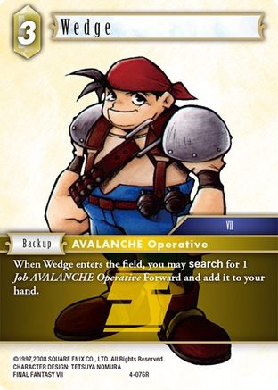 Wedge (OPUS IV) - Premium Final Fantasy Single from Opus IV - Just $0.25! Shop now at Game Crave Tournament Store