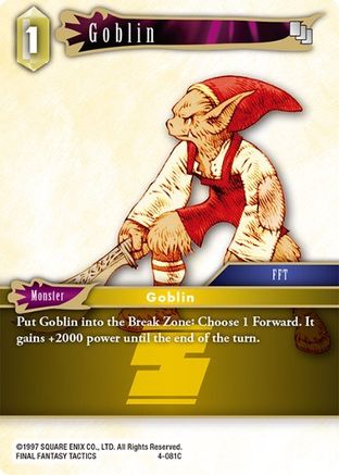 Goblin (4-081C) (OPUS IV) - Premium Final Fantasy Single from Opus IV - Just $0.25! Shop now at Game Crave Tournament Store