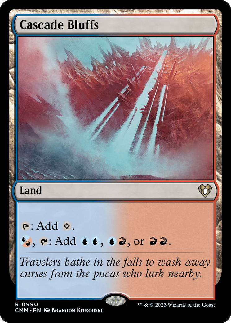 Cascade Bluffs (CMM-990) - Commander Masters - Premium MTG Single from Wizards of the Coast - Just $0.38! Shop now at Game Crave Tournament Store