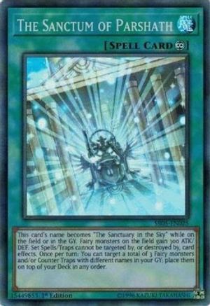 The Sanctum of Parshath (SR05-EN025) - Structure Deck: Wave of Light 1st Edition - Premium Yugioh Single from Konami - Just $0.25! Shop now at Game Crave Tournament Store