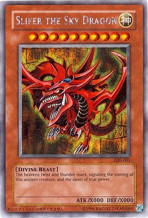 Slifer the Sky Dragon (Secret Rare) (GBI-001) - American God Cards Unlimited - Premium Yugioh Single from Konami - Just $145.65! Shop now at Game Crave Tournament Store