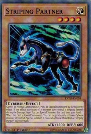 Striping Partner (EXFO-EN003) - Extreme Force 1st Edition - Premium Yugioh Single from Konami - Just $0.25! Shop now at Game Crave Tournament Store