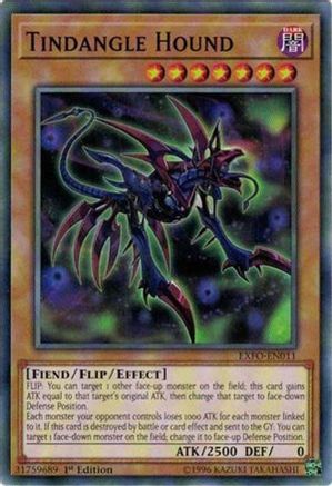 Tindangle Hound (EXFO-EN011) - Extreme Force Unlimited - Premium Yugioh Single from Konami - Just $0.25! Shop now at Game Crave Tournament Store