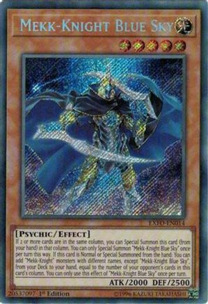 Mekk-Knight Blue Sky (EXFO-EN014) - Extreme Force Unlimited - Premium Yugioh Single from Konami - Just $1.46! Shop now at Game Crave Tournament Store