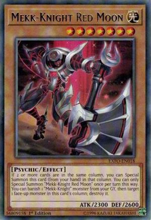 Mekk-Knight Red Moon (EXFO-EN018) - Extreme Force Unlimited - Premium Yugioh Single from Konami - Just $0.26! Shop now at Game Crave Tournament Store