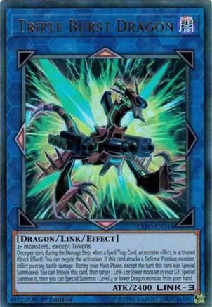 Triple Burst Dragon (EXFO-EN044) - Extreme Force 1st Edition - Premium Yugioh Single from Konami - Just $1.84! Shop now at Game Crave Tournament Store