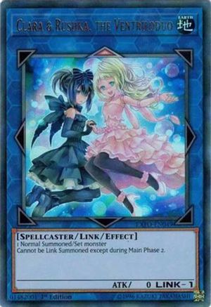 Clara & Rushka, the Ventriloduo (EXFO-EN049) - Extreme Force 1st Edition - Premium Yugioh Single from Konami - Just $1.22! Shop now at Game Crave Tournament Store