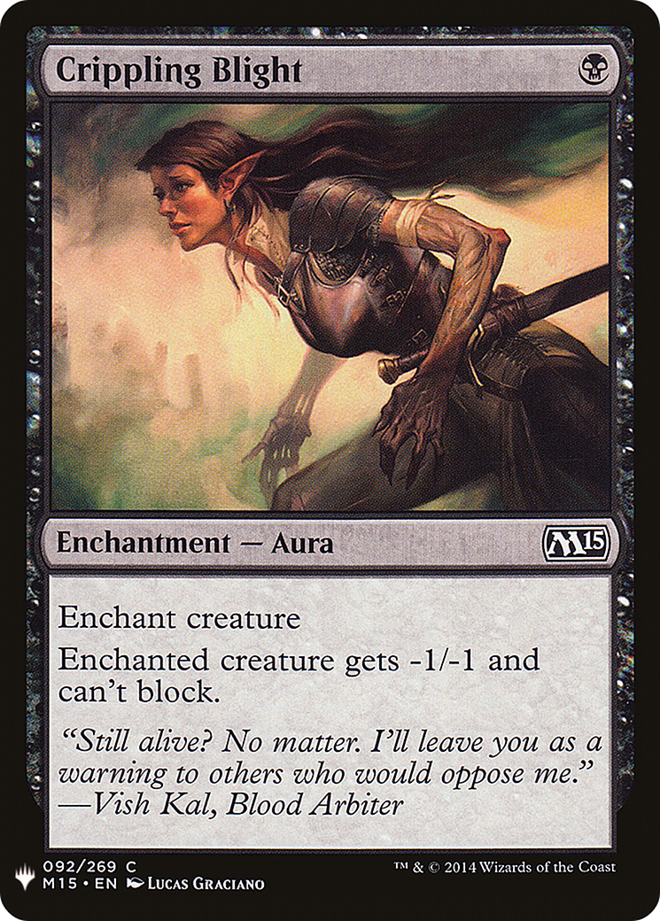 Crippling Blight (MB1-605) - Mystery Booster - Premium MTG Single from Wizards of the Coast - Just $0.08! Shop now at Game Crave Tournament Store