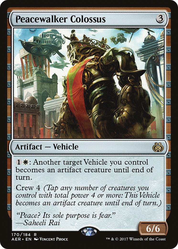 Peacewalker Colossus (AER-170) - Aether Revolt Foil - Premium MTG Single from Wizards of the Coast - Just $0.60! Shop now at Game Crave Tournament Store