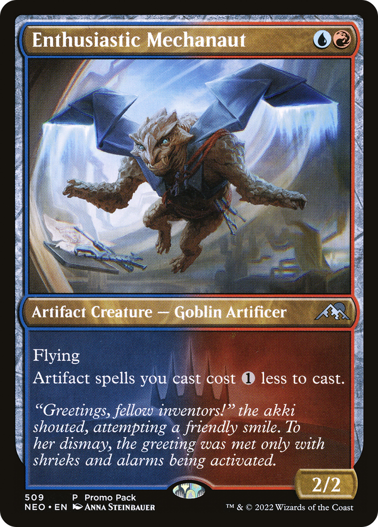 Enthusiastic Mechanaut (NEO-509) - Kamigawa: Neon Dynasty Foil - Premium MTG Single from Wizards of the Coast - Just $2! Shop now at Game Crave Tournament Store