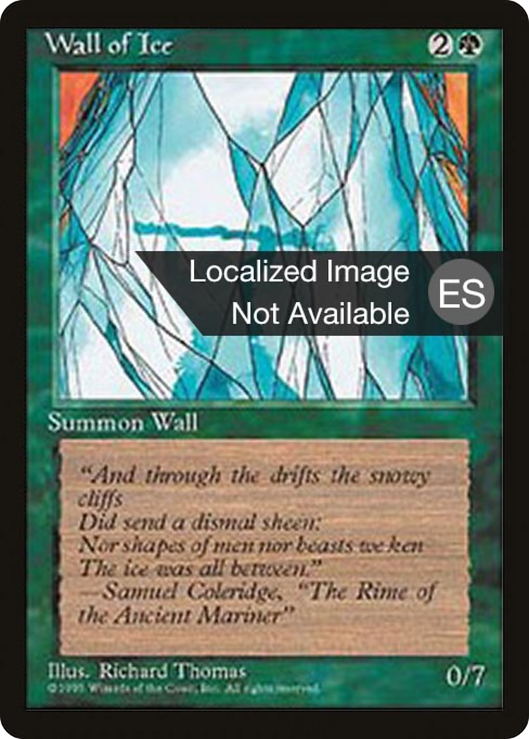 Wall of Ice (4BB-283) - Fourth Edition Foreign Black Border - Premium MTG Single from Wizards of the Coast - Just $6.40! Shop now at Game Crave Tournament Store