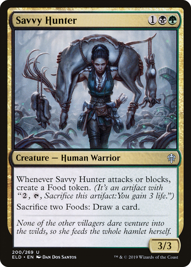 Savvy Hunter (ELD-200) - Throne of Eldraine Foil - Premium MTG Single from Wizards of the Coast - Just $0.42! Shop now at Game Crave Tournament Store