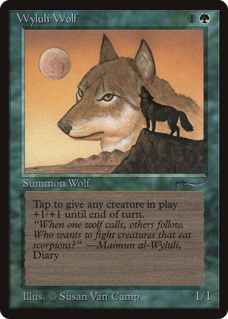 Wyluli Wolf (ARN-055) - Arabian Nights - Premium MTG Single from Wizards of the Coast - Just $2.49! Shop now at Game Crave Tournament Store