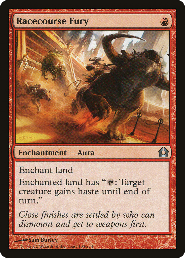 Racecourse Fury (RTR-104) - Return to Ravnica Foil - Premium MTG Single from Wizards of the Coast - Just $0.25! Shop now at Game Crave Tournament Store